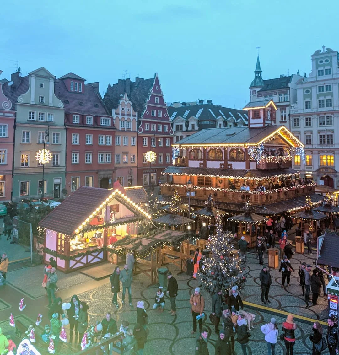What the old town looks like during in December