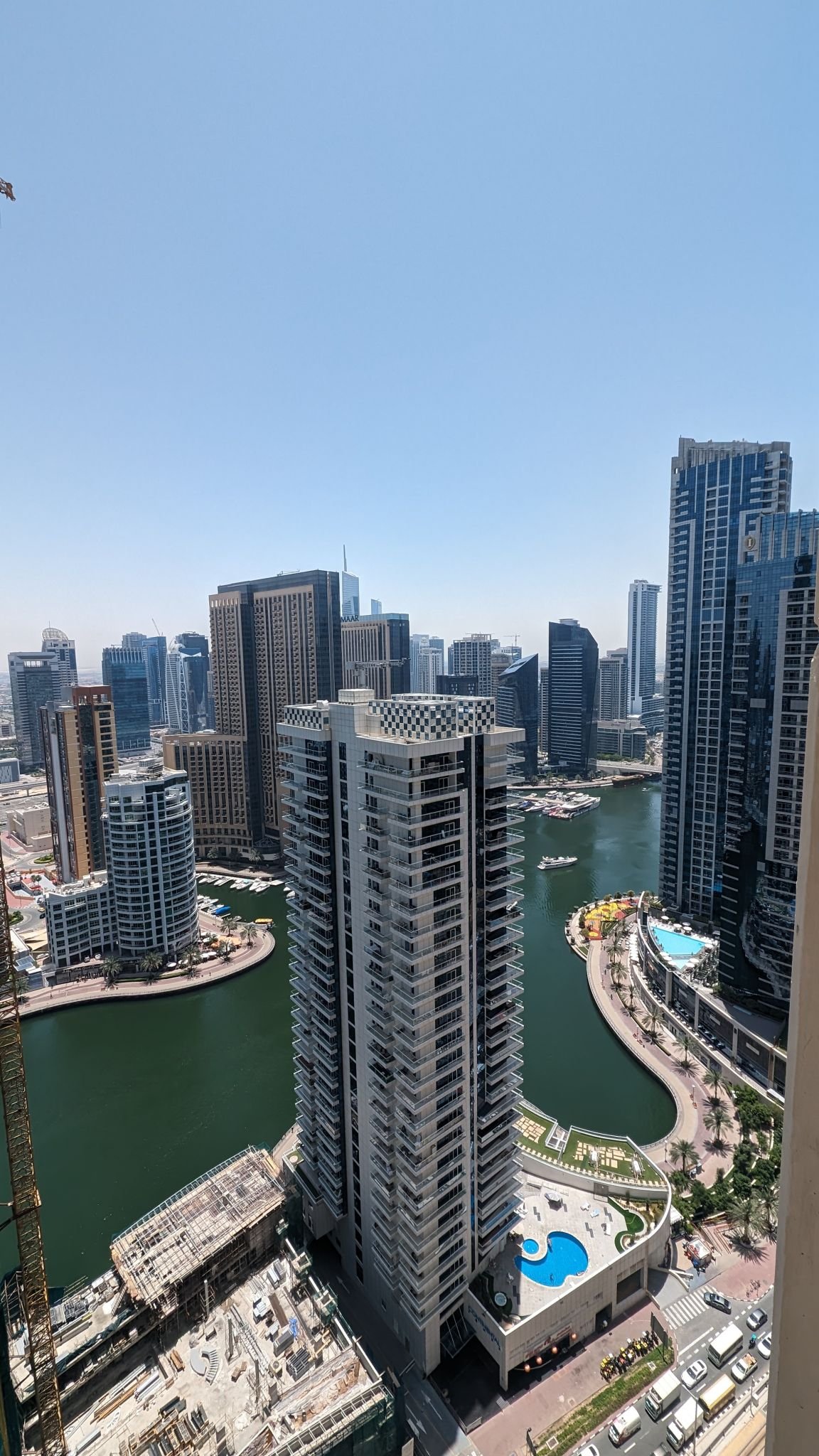 Where to Stay in Dubai: Best Areas for Every Budget (2026) Views of the Marina area from my accommodation
