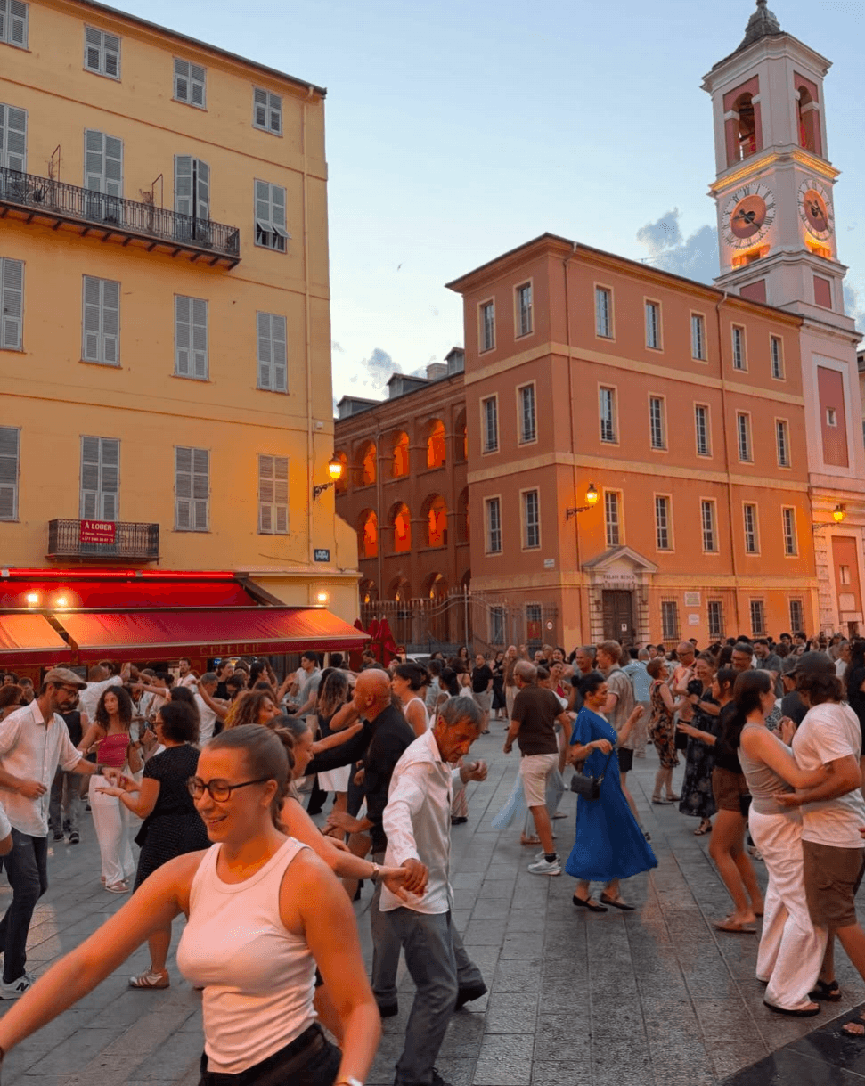 3 Days in Nice, France: The Perfect Itinerary - People dancing by the Palace of Justice every Wednesday during summer